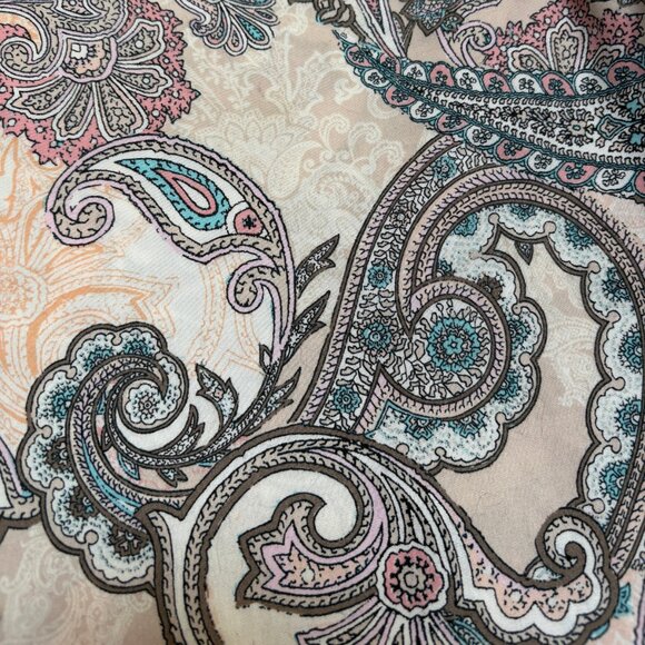 Chico’s Paisley Print Tunic – Size 0 – No Iron, 100% Cotton - Picture 7 of 8